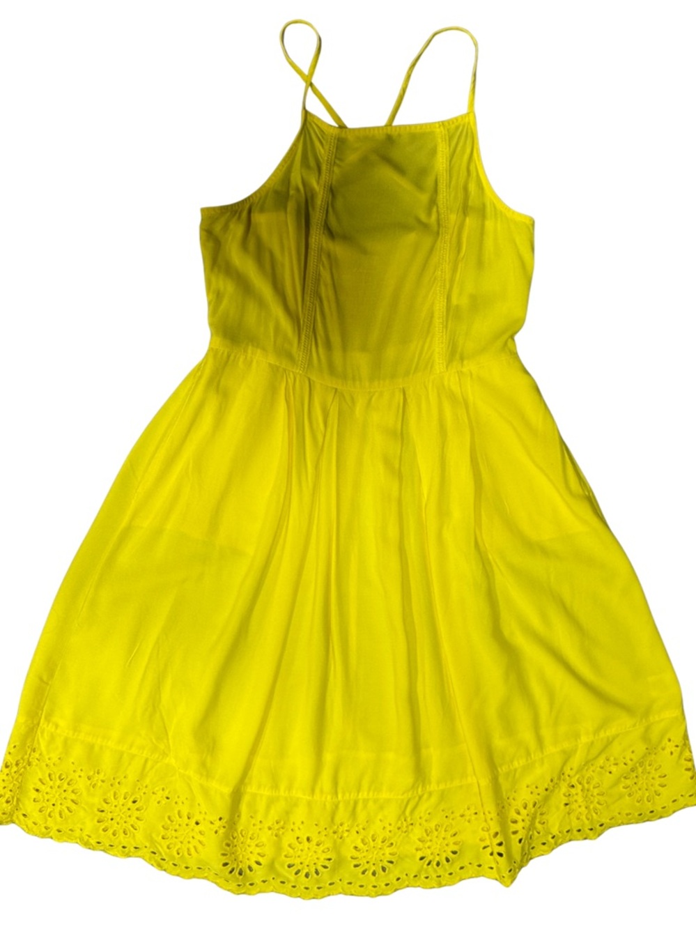 Heritage Yellow Women’s Eyelet-Hem Sundress